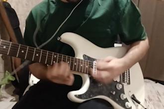 record high quality electric or bass guitar for your song