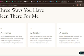 build custom aesthetic portfolio or personal website