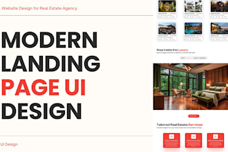 design landing page in figma, website UI design in figma
