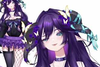 design and rig premium live2d vtuber model rigging anime live2d model 3d vtuber