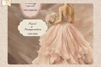 design a luxury editable canva wedding website with rsvp and photo gallery