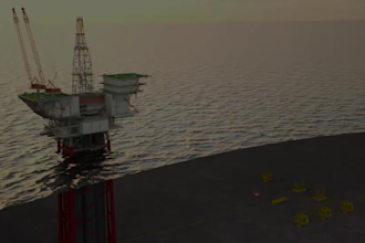 create industrial animation surf subsea umbilical riser and flowline animation