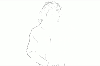 create stunning minimalist line art animation in my style