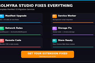 migrate convert or update your chrome extension from manifest v2 to v3
