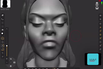 create a detailed 3d character sculpt in zbrush