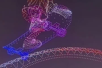 create a stunning 3d drone animation light show for your event