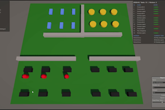 implement ai behavior and gameplay logic in unity
