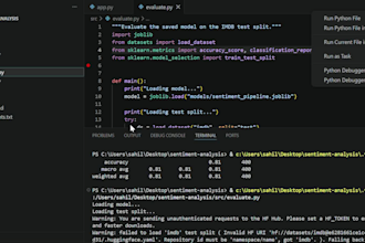 develop custom sentiment analysis and text classification models in python