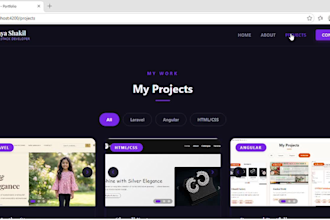 build a responsive angular portfolio website