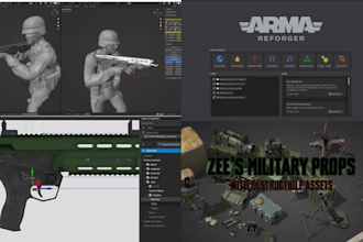 create custom armor, weapons, props, and characters for arma reforger