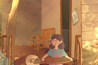 create a cute 2d animation frame by frame for you