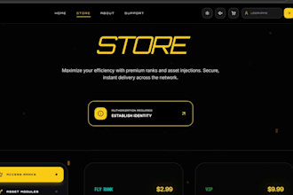 build a custom minecraft or hytale server website
