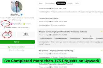 create a primavera p6 or ms project schedule for construction and epc projects