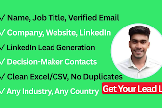 do verified targeted b2b lead generation and email list building