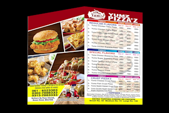 design a professional restaurant menu