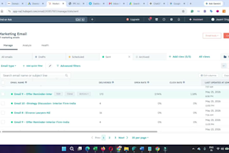 develop custom hubspot  landing page and email automation