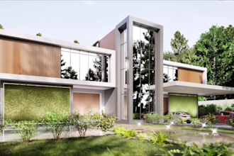 modeling and rendering a full house project
