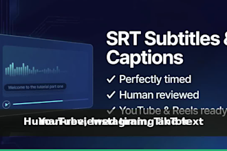 create accurate srt subtitles and captions for your videos