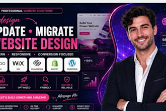 redesign clone migrate odoo wix squarespace shopify wordpress website seo