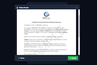 build a PDF generator web app with auto email