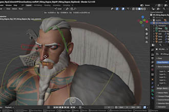 create a 52 arkit rig with blendshapes for facial animation