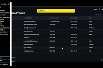clean, validate, and organize your messy CSV or excel data