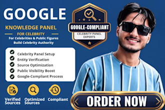 create google knowledge panel for celebrity