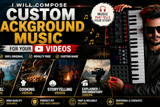 compose custom background music for videos