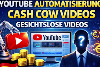 do youtube automatisierung, cash cow videos, gesichtsloses videos 80k euros