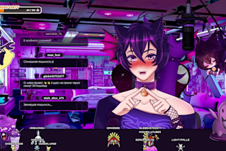 draw and rig live2d custom vtuber model cute anime vtuber avatar for streaming