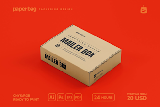 create a great minimalistic packaging design