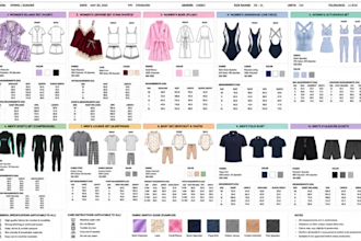 design sportswear tech pack activewear streetwear lingerie sleepwear swim wear