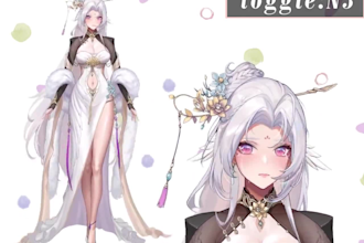 design and rig female 2d vtuber model with live 2d in anime style