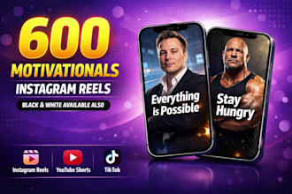 create 100 motivational shorts and reels