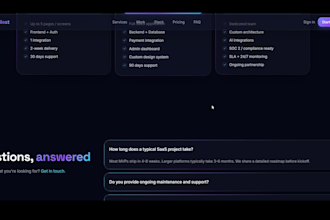 build professional fullstack saas application