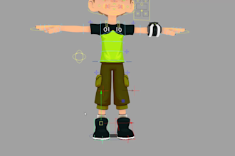 rig your 3d character professionally in maya and animations