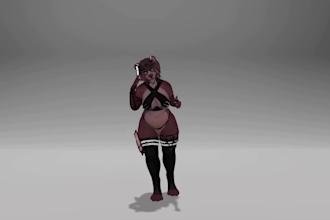do furry avatar 3d vrchat vrc avatar furry nsfw model 2d fursona art