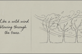 create a hand drawn lyric video with custom animation