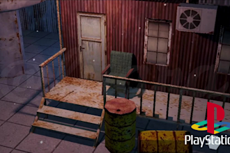 do 3d ps1 psx styled low poly environment, game map, animation retro visualizer