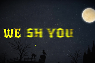 create halloween greeting video