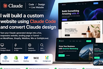 build custom website claude code shopify website convert claude design