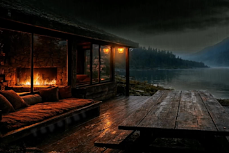 make relaxing natural rain and meditation video