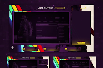 do twitch overlay, animated stream overlay, twitch stream package, obs overlay