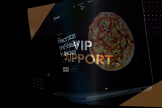 build 3d animated website or custom video landing page