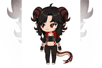 design and rig a custom chibi live2d vtuber model for vtube studio