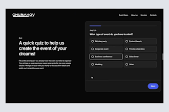 design event listing website event ticket selling website