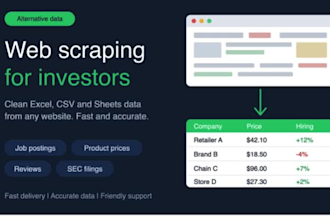 do web scraping and alternative data extraction for investors and analysts