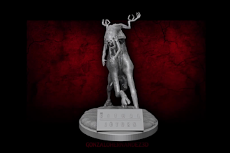 sculpt a custom monster or creature for 3d printing