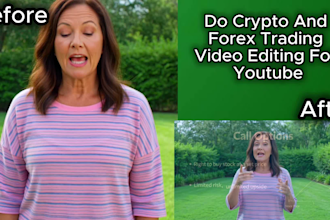 do crypto and forex trading video editing for youtube delivery within 24hrs