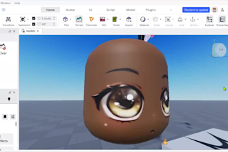 create a custom roblox dynamic head with facial animation